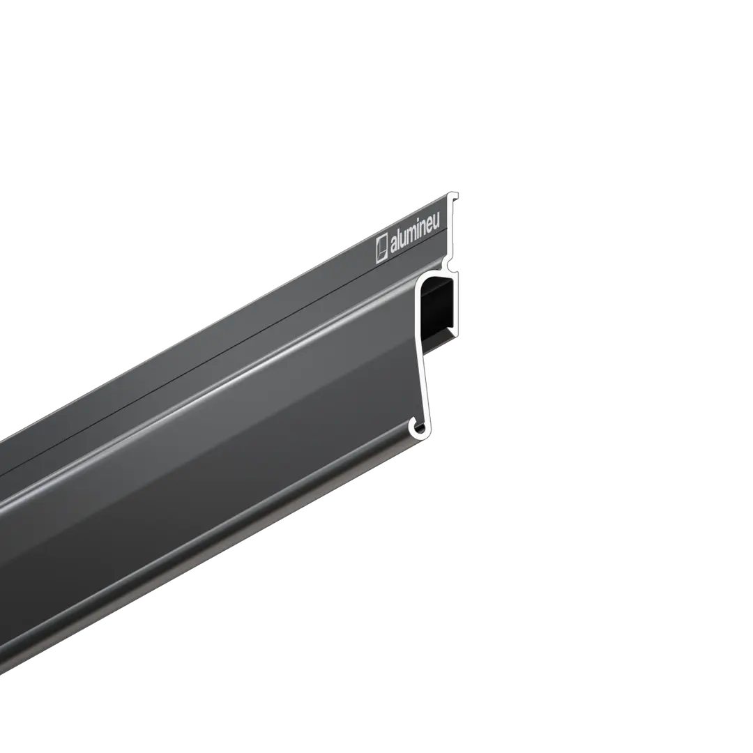 Profiel INVISIA X202, Zwart mat, close-up