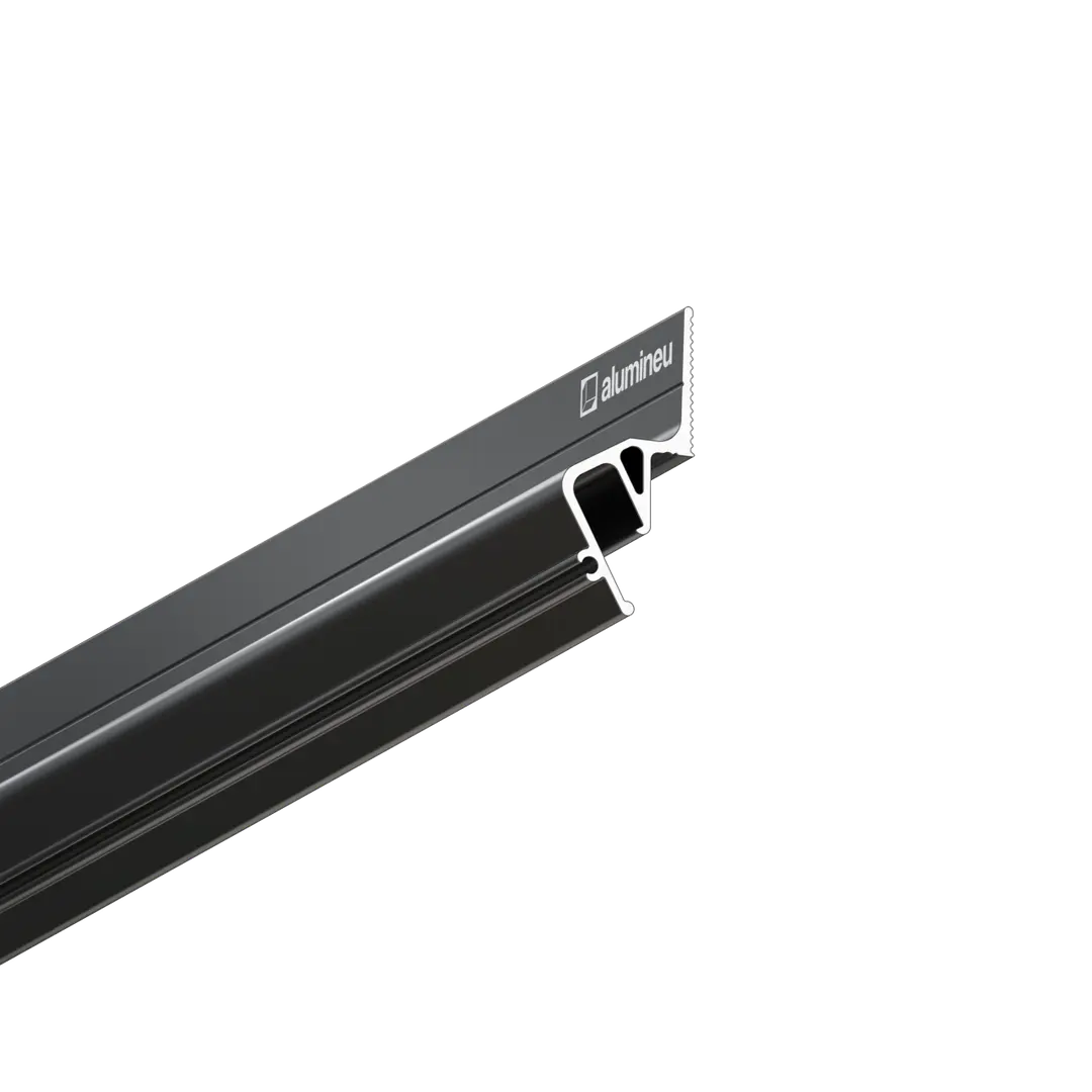 Profiel INVISIA X205, Zwart mat, close-up