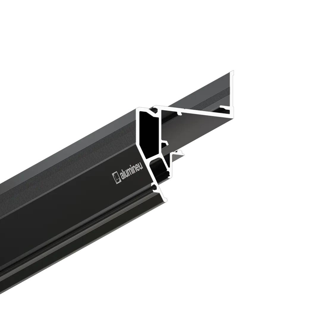 Profiel FLOATIA X304, Zwart mat, close-up
