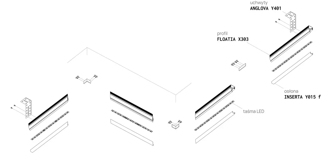 Profiel FLOATIA X303, montageschema