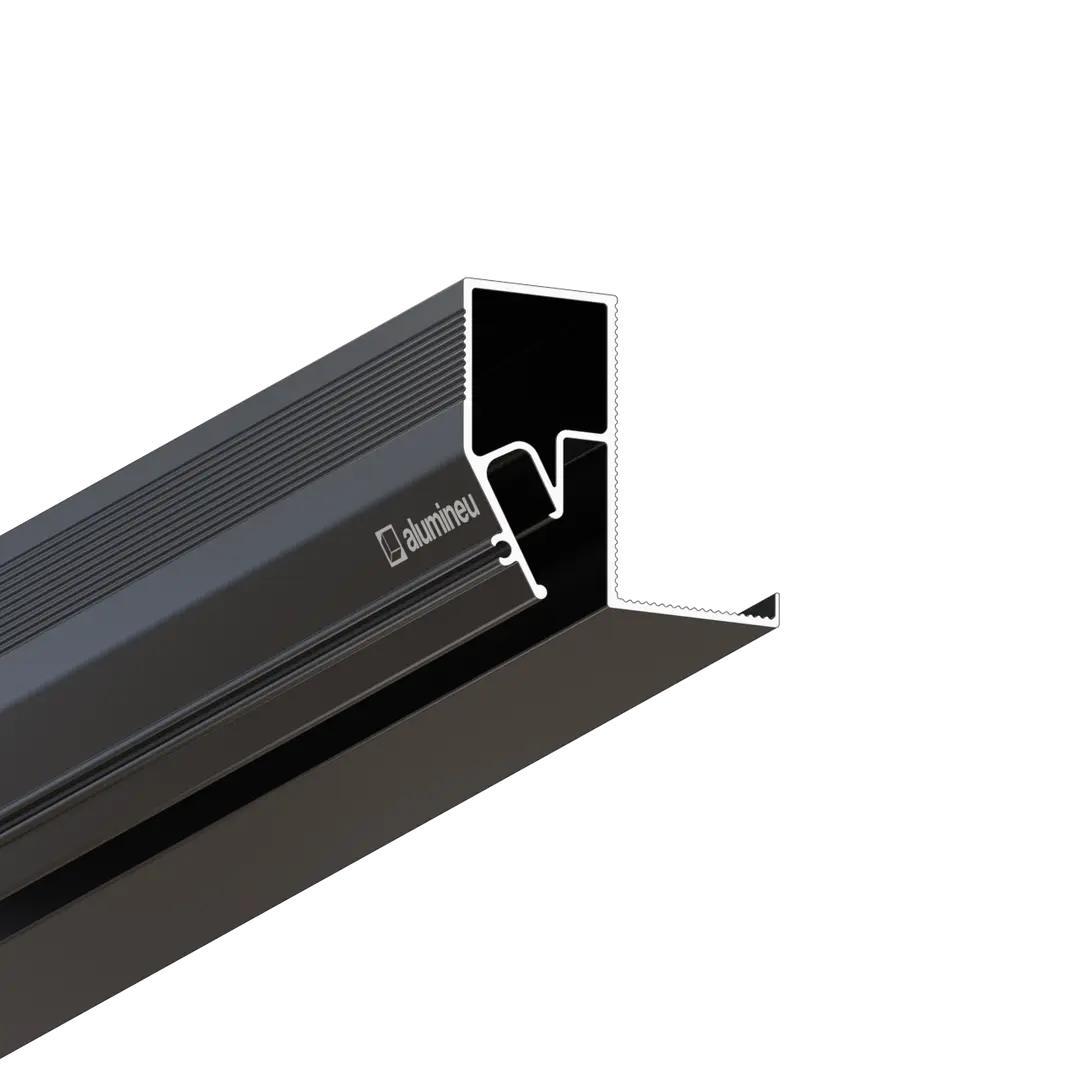 Profiel INVISIA X209, Zwart mat, close-up