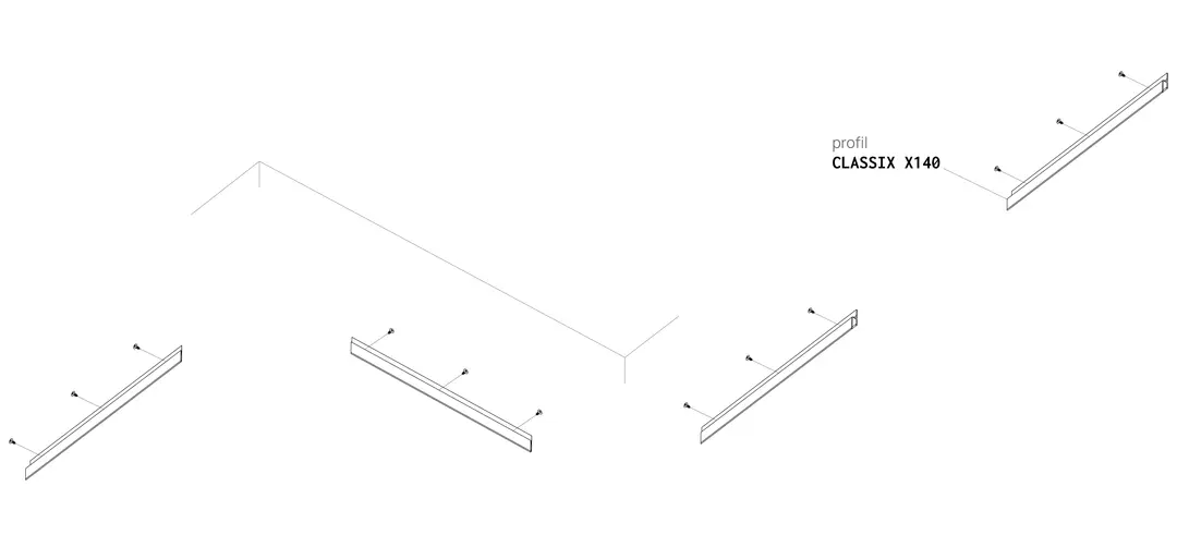 Profil CLASSIX X140, Montageschema