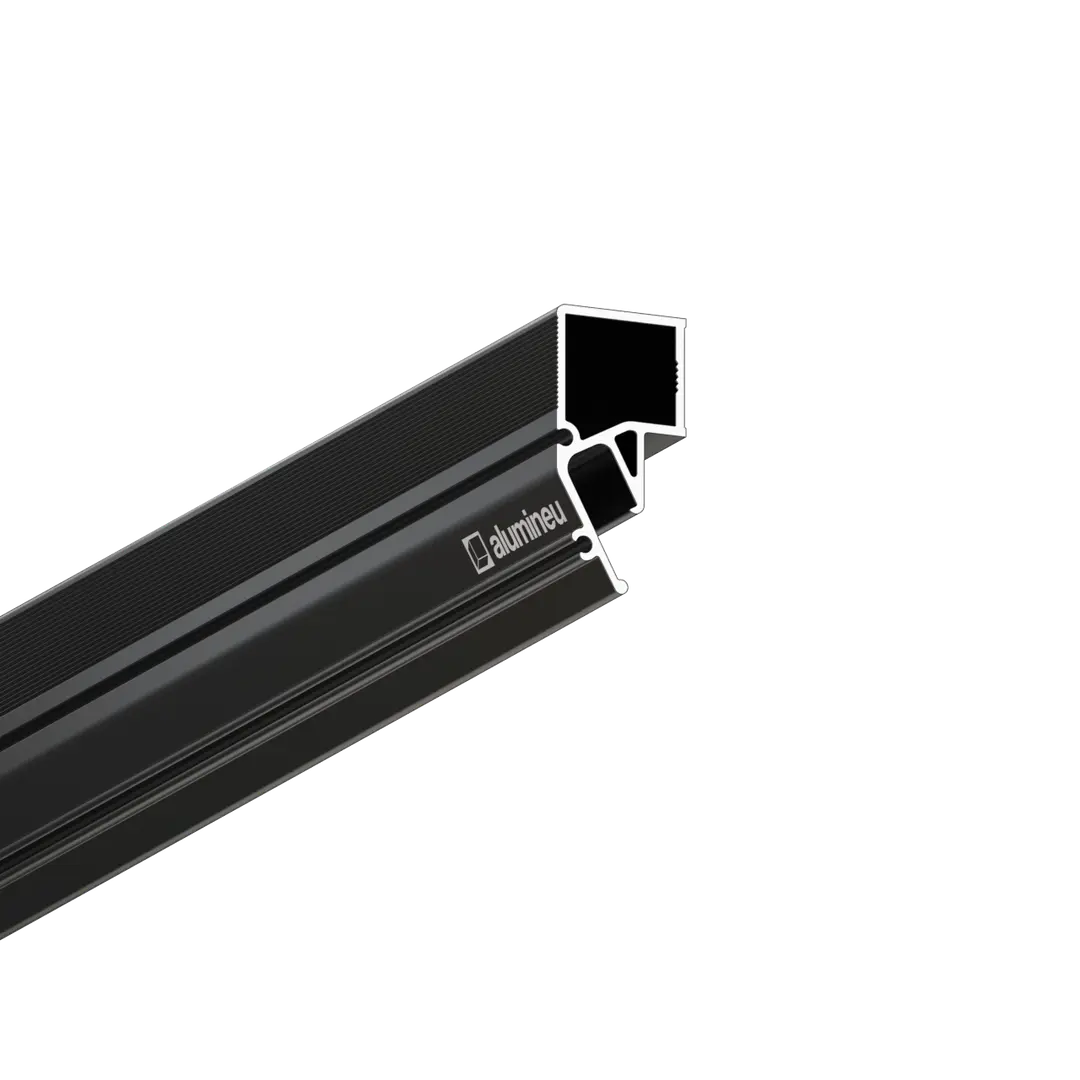 Profiel INVISIA X206, Zwart mat, close-up