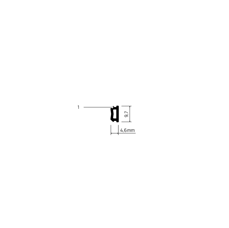 Dekoreinlage INSERTA Y008 — beschriftete Zeichnung