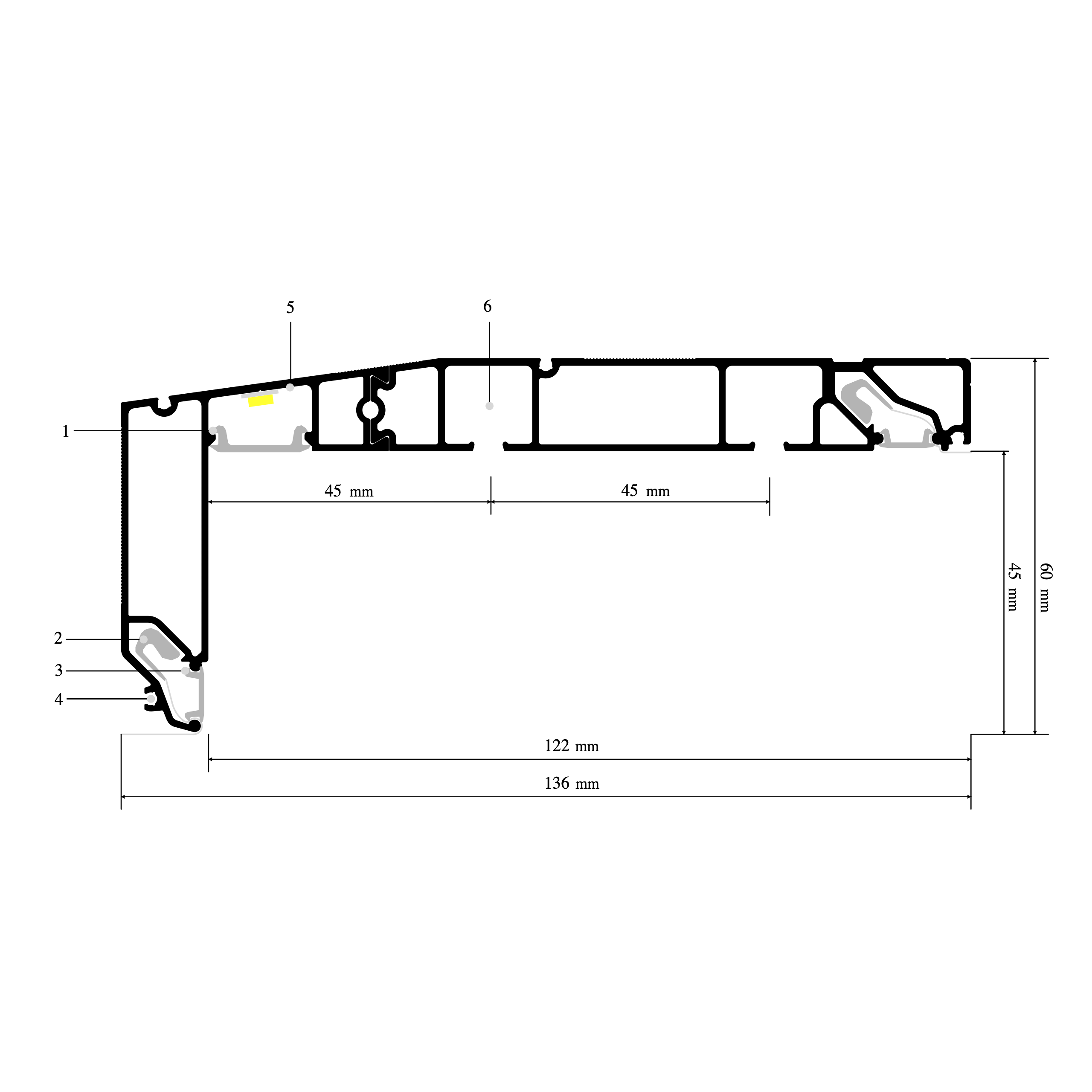 Profil CURTINA X412