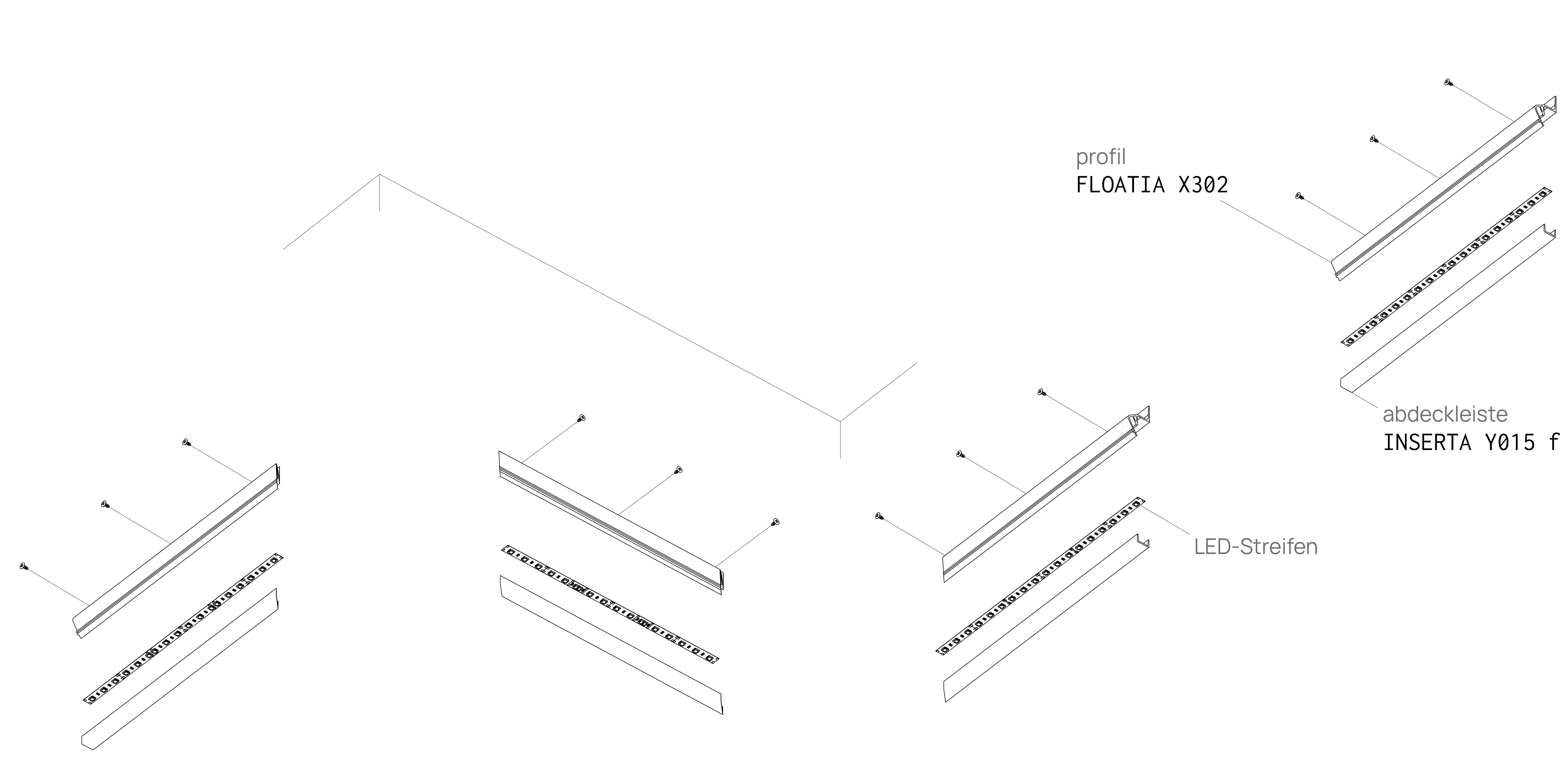 Profil FLOATIA X302, Montageschema