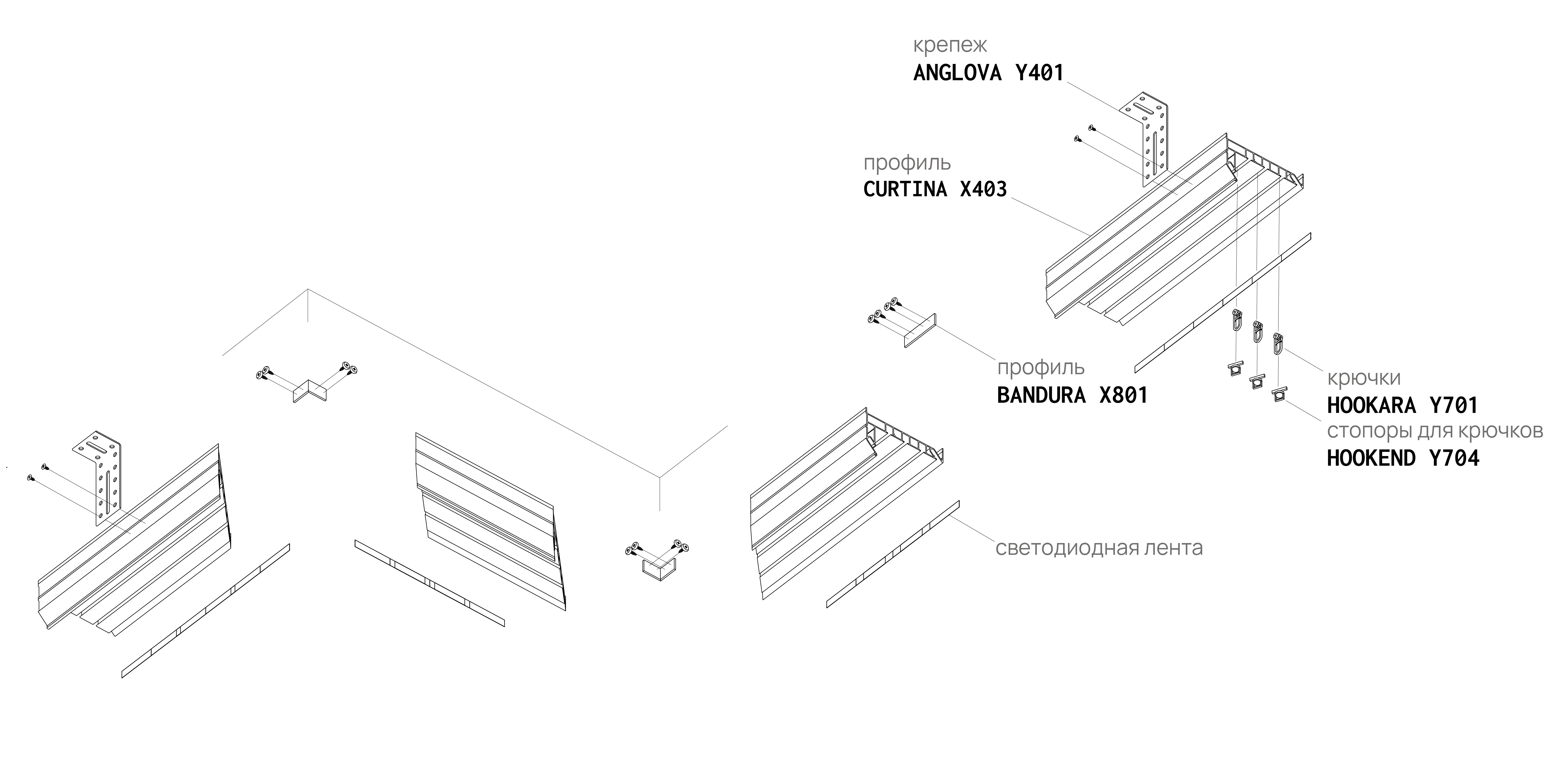 Профиль CURTINA X403